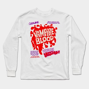 Vintage Genuine Vampire Blood Long Sleeve T-Shirt